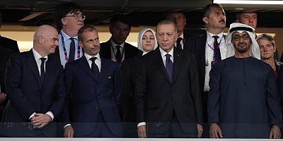 Cumhurbaşkanı Erdoğan, tribünde