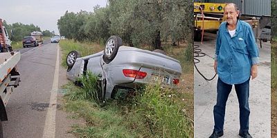 Orhangazi'de otomobil takla attı: 1 ölü, 2 yaralı
