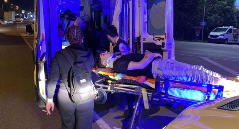 3 motosiklet çarpıştı, 3 kişi yaralandı