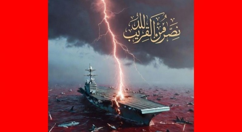 ABD uçak gemisini hedef alan paylaşım