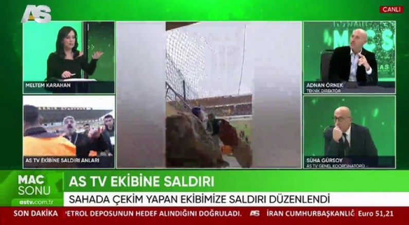 AS TV ekibine saldırı