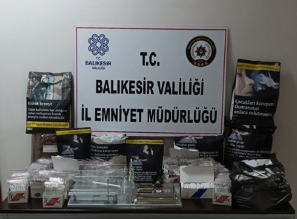 Balıkesir'de kaçak tütün operasyonu