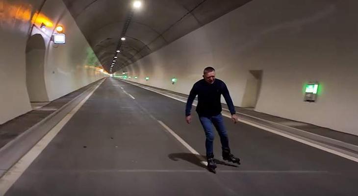 Başbakan tünelin açılışını böyle yaptı