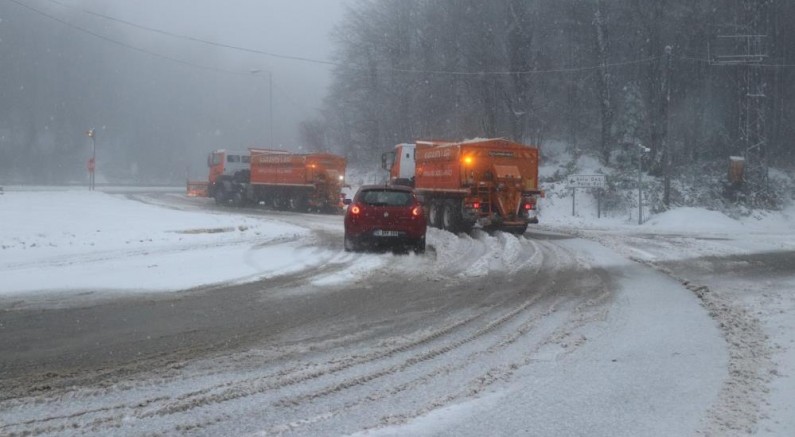 Bolu Dağı beyaza büründü