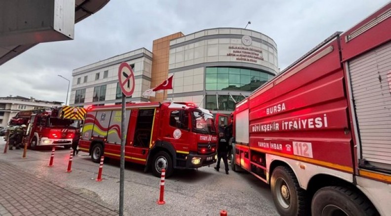 Bursa’da hastanede yangın paniği