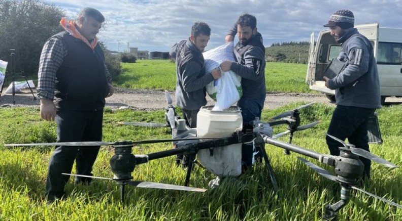 Çiftçi çözümü dronda buldu