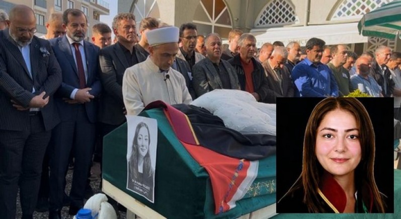 Cinayet kurbanı avukat son yolculuğuna uğurlandı