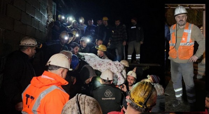 Çizmeleriyle morga kaldırılan madencinin cenazesi yürek burktu