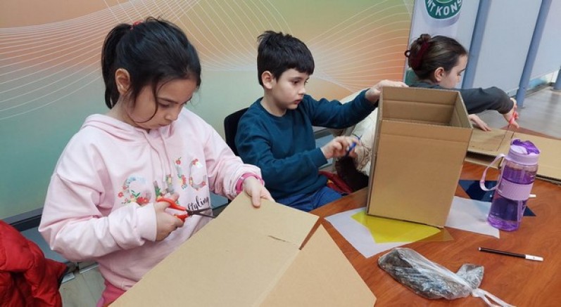 Çocuklar bir günlüğüne mimar oldu