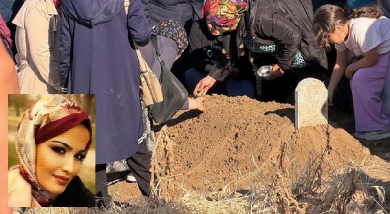 Eşi tarafından öldürülen kadın toprağa verildi