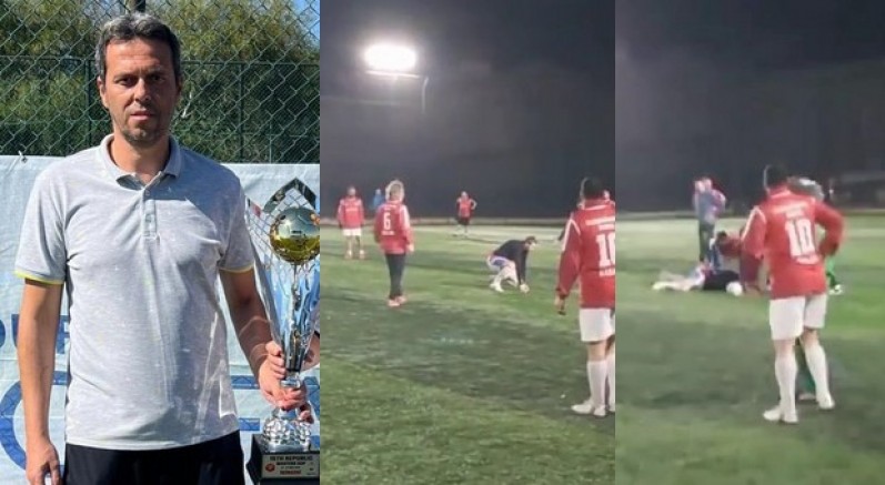 Eski futbolcunun hayatını kaybettiği anlar