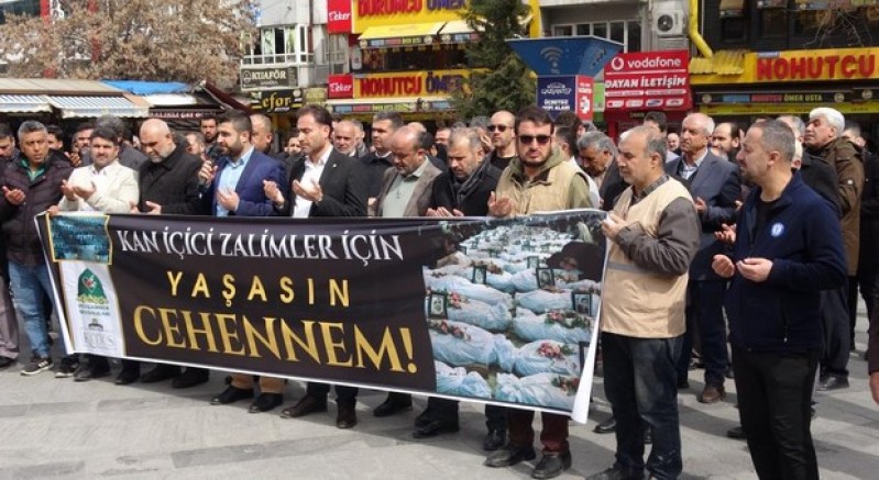 Gaziantep'te ABD ve İsrail'in saldırıları protesto edildi