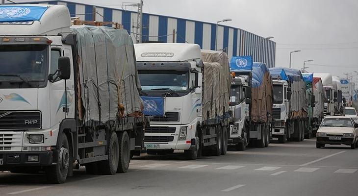 'İsrail, 600 tırdan yalnızca 104'ünün geçişine izin verdi'
