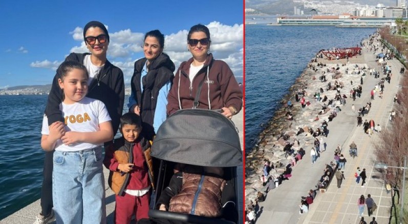 Güneşi gören sahile koştu