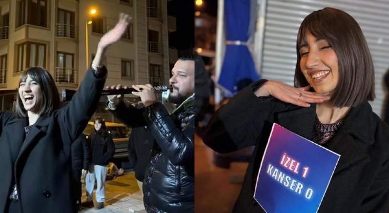 Kanseri yendi, davul-zurna ile kutladı