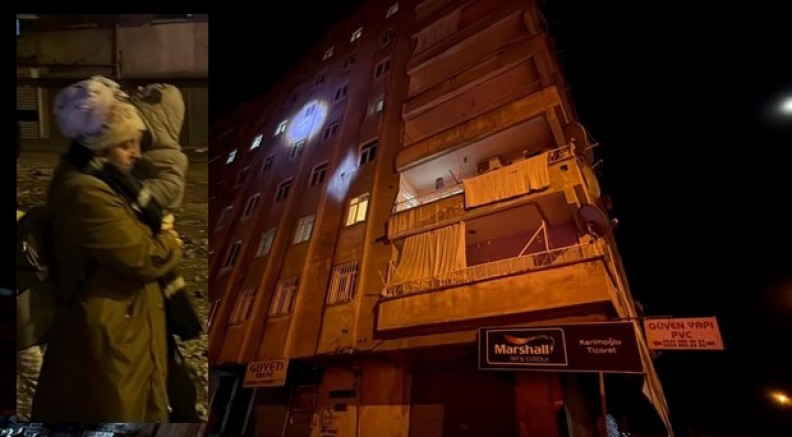 Kolonlarından ses gelen 8 katlı apartman tahliye edildi