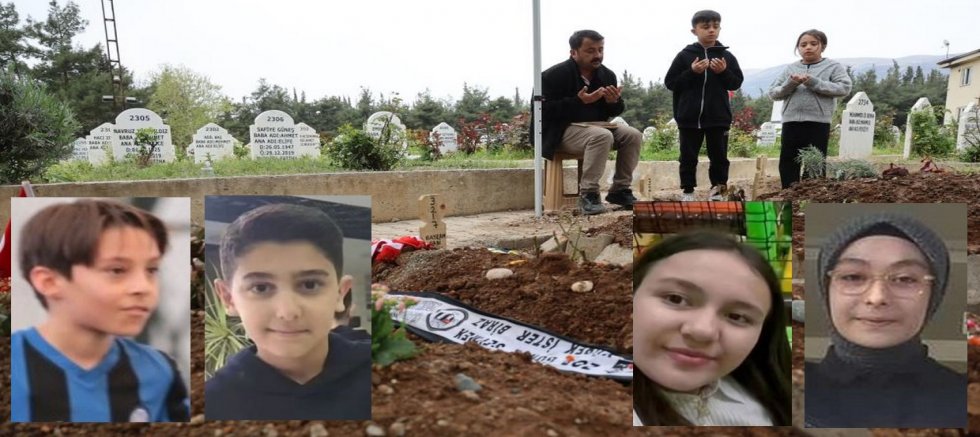 4 öğrencinin mezarında hüzün ve gözyaşı hakim