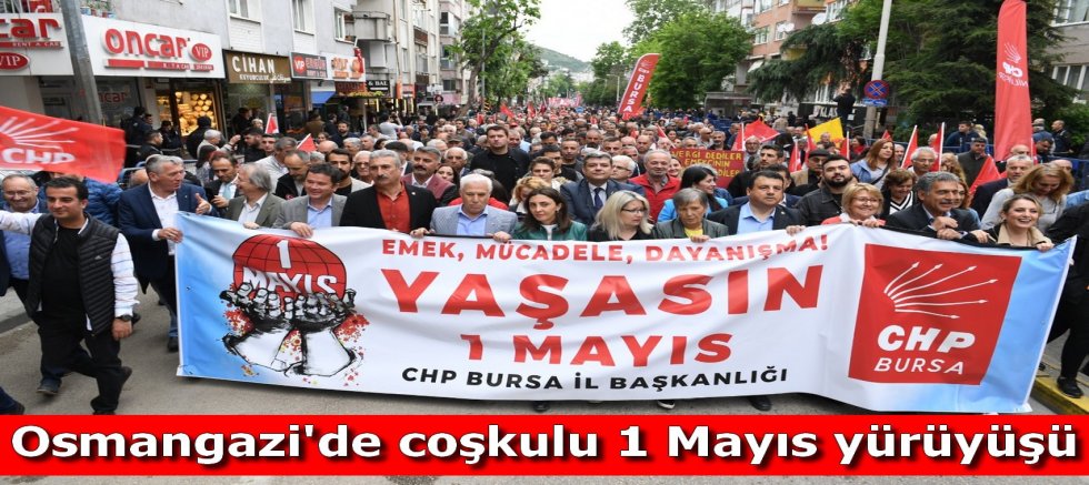 Başkan Aydın 1 Mayıs yürüyüşüne katıldı