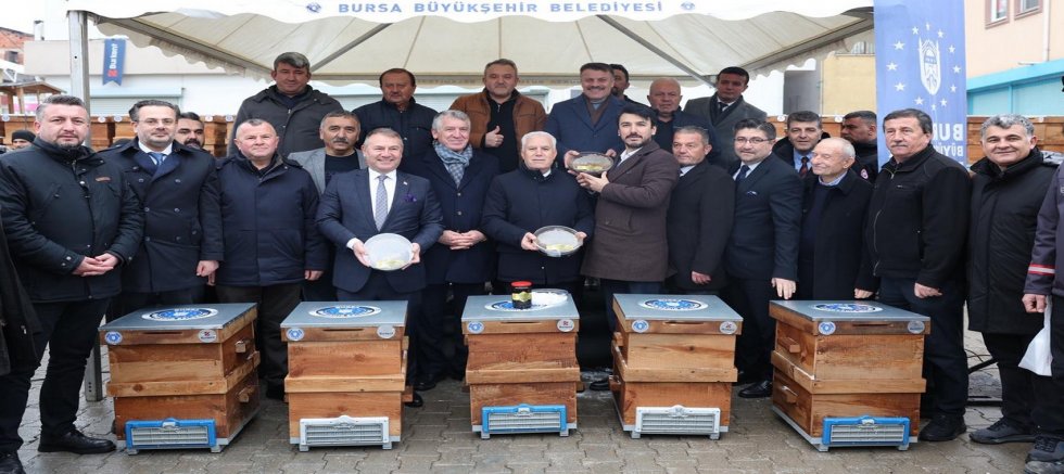 Büyükşehir'den dağ yöresine arı kovanı desteği