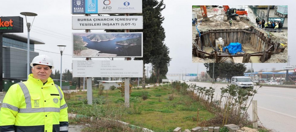 Çınarcık suyu Görükle ve Mudanya'ya taşınıyor