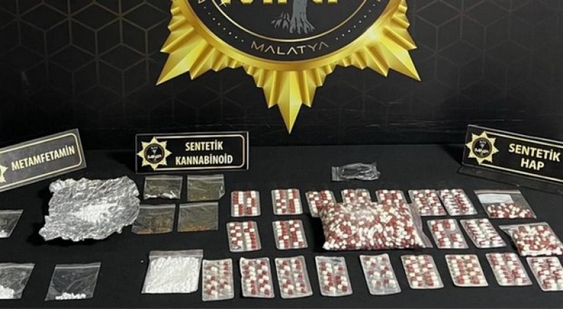 Malatya'da uyuşturucu operasyonu: 8 tutuklama