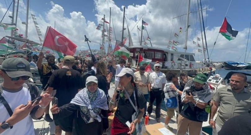 Marmaris'ten Gazze'ye doğru yola çıktılar