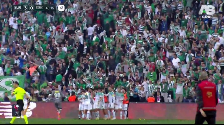 Salih, Salih, Salih... İlk 45 Bursaspor 3-0 önde