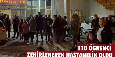118 öğrenci zehirlenme şüphesiyle hastaneye başvurdu