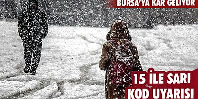 15 ile sarı kod uyarısı