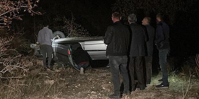 200 metreden şarampole yuvarlandı