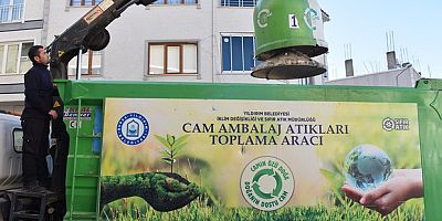 4 bin 350 ton atık cam toplandı