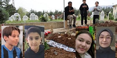 4 öğrencinin mezarında hüzün ve gözyaşı hakim