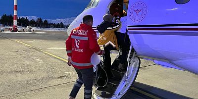 5 aylık bebek uçak ambulansla Ankara'ya sevk edildi