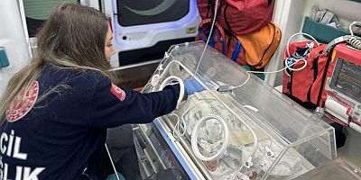 54 günlük bebek uçak ambulansla Ankara'ya sevk edildi