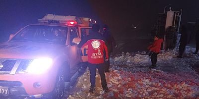 7 kişilik aile kurtarıldı