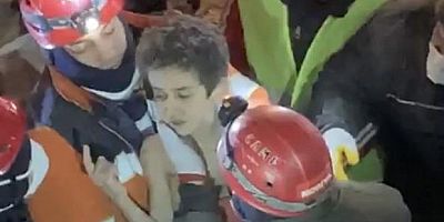 7 yaşındaki Mustafa 163 saat sonra kurtarıldı