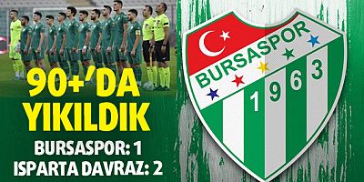 90+'DA YIKILDIK: 1-2