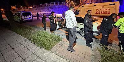 Adamı darp eden şahıslar otomobili bırakıp kaçtı