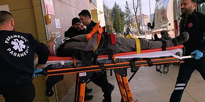 Ağaçtan düşen yaşlı adam ağır yaralandı