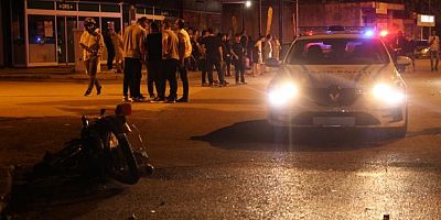 Alkollü otomobil sürücüsü ile motosiklet çarpıştı: 1 ağır yaralı