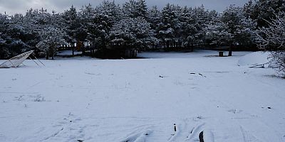 Ankara'nın yüksek kesimleri bembeyaz