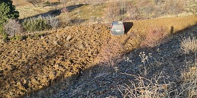 Araç şarampole uçtu: 10 yaralı