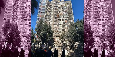  Artçı depremde binalar yıkıldı