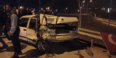 Asker uğurlama konvoyuna tır çarptı: 4 yaralı