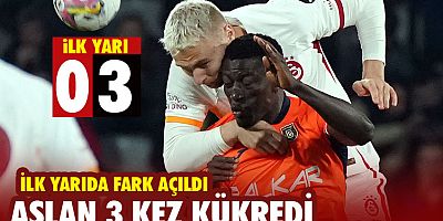 ASLAN İLK YARIDA COŞTU: 0-3