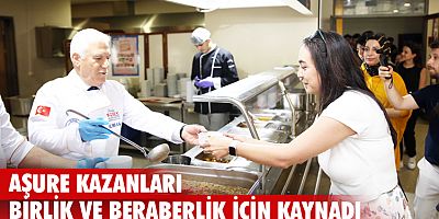 Aşure kazanları birlik ve beraberlik için kaynadı