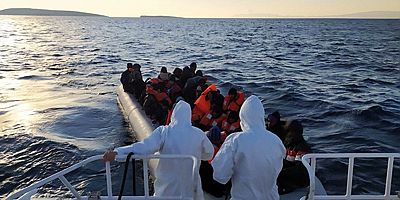 Ayvalık’ta 41 kaçak göçmen yakalandı