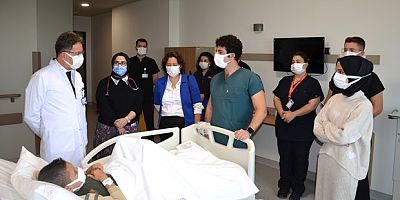 Babasının böbreğiyle hayata tutundu