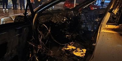 Babasıyla tartıştı, park halindeki aracı yaktı