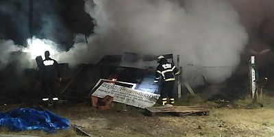 Bağ evinde korkutan yangın